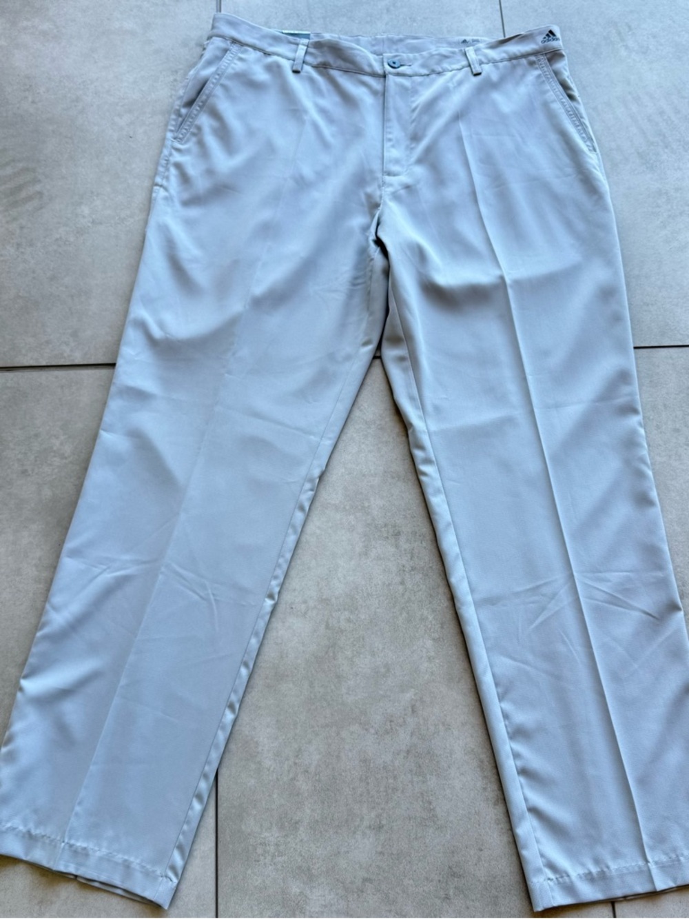 adidas Adizero Gray Golf Chino Pants SZ 38/32 Performance moisture wicking NWT
